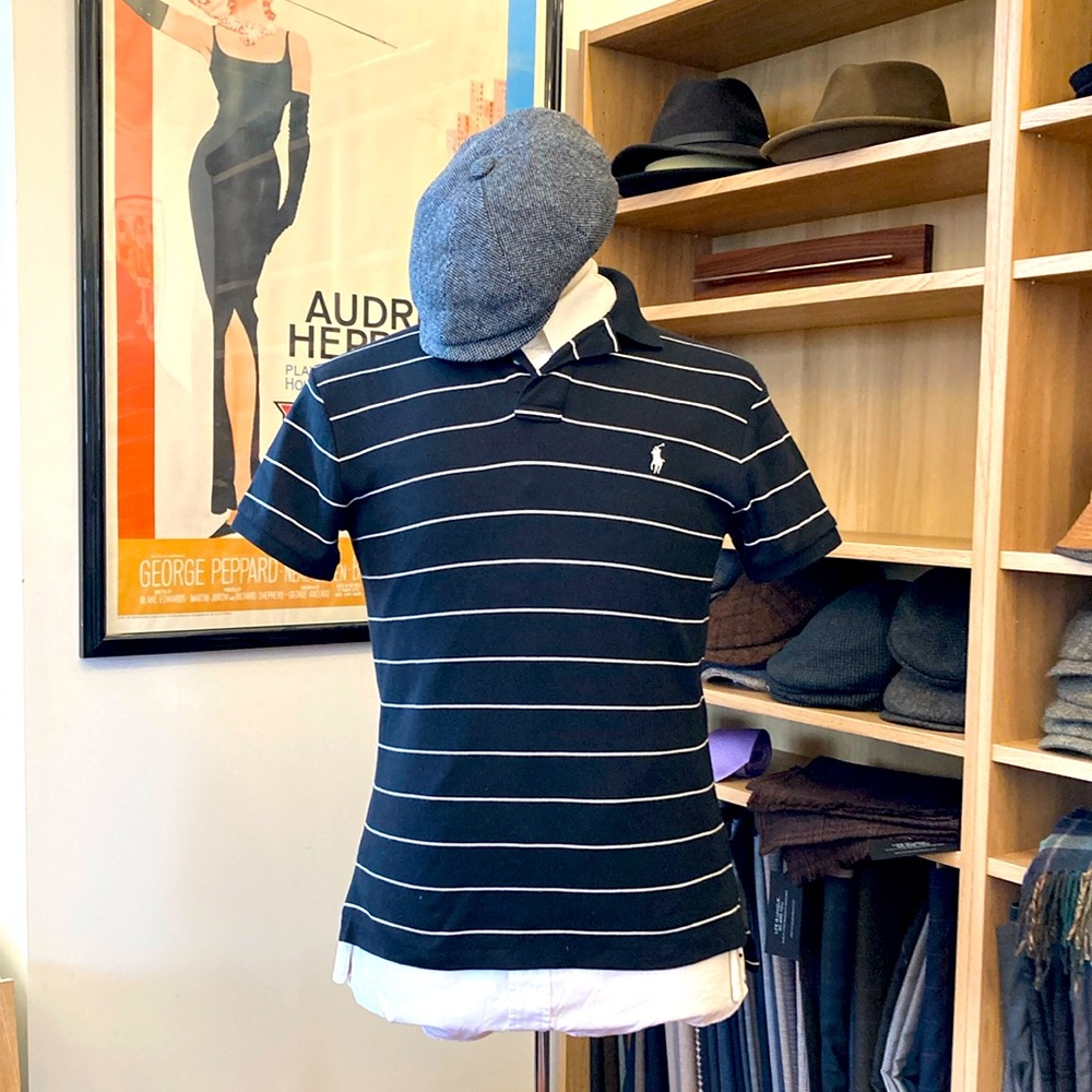 Ralph Lauren black and white polo shirt